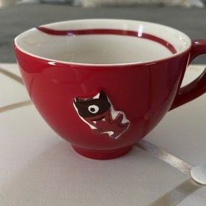 2 Starbucks Boo Ghost One Eyed Cyclops Blue and Red 12oz Coffee